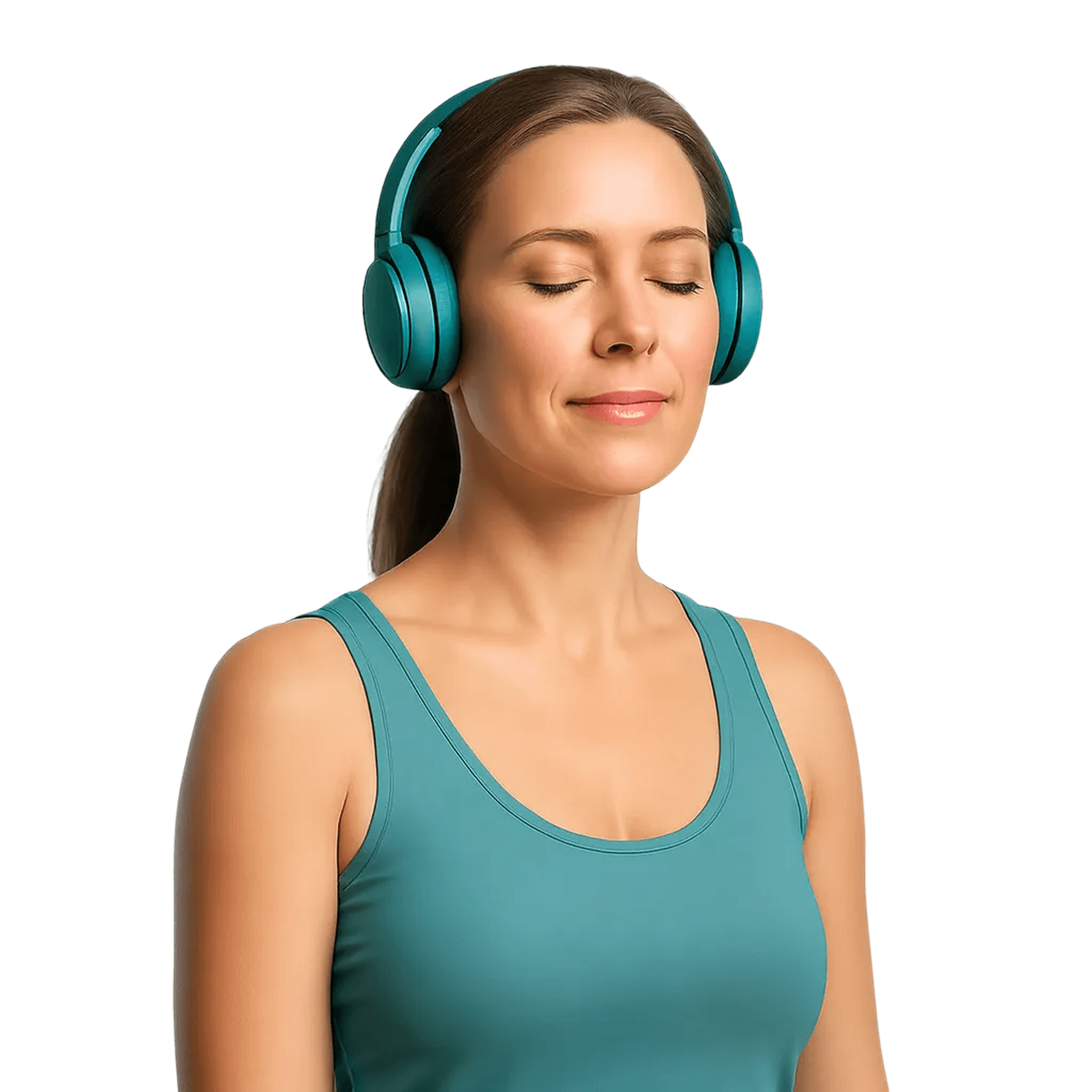 Woman with headphones